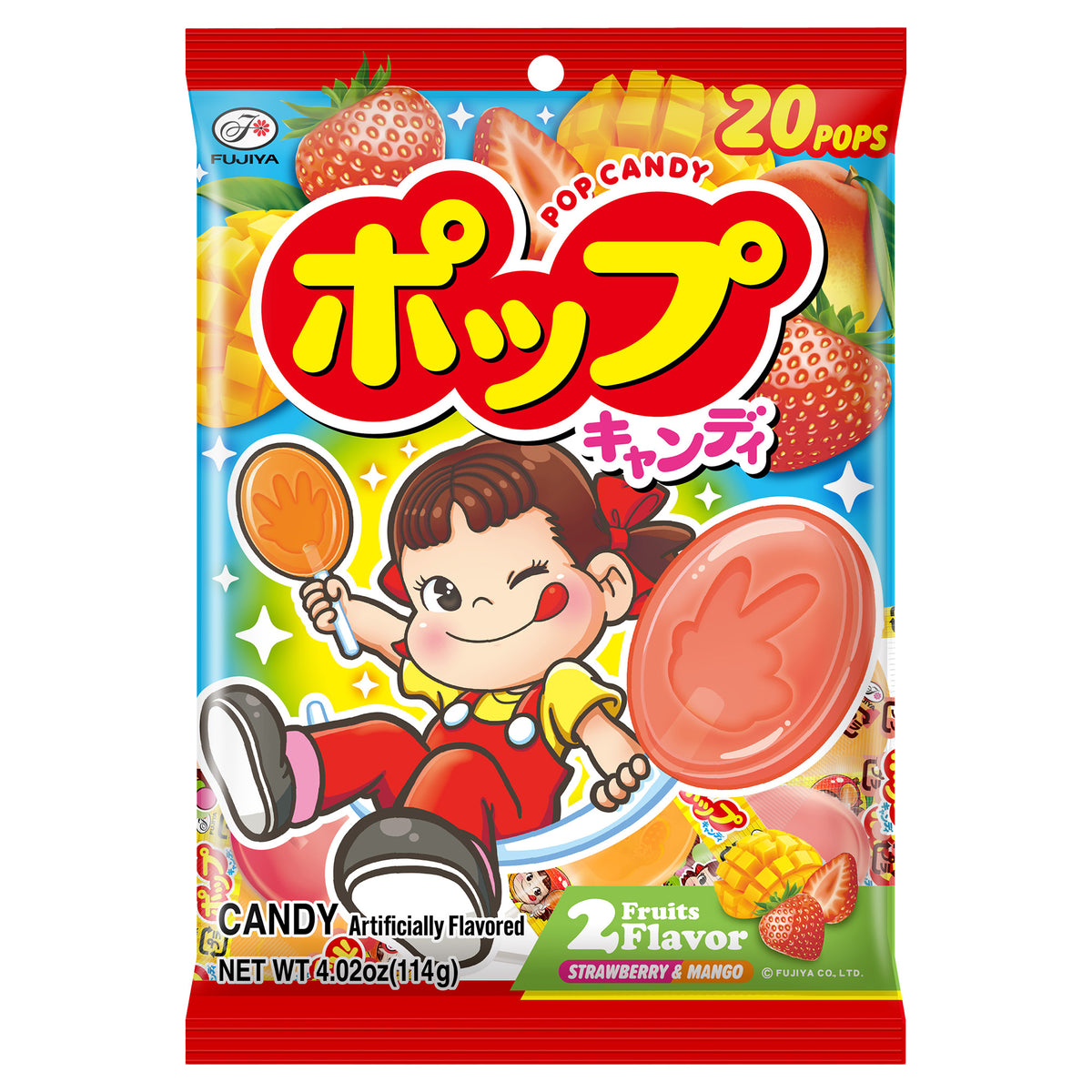Fujiyama Candy Strawberry and Mango Pops