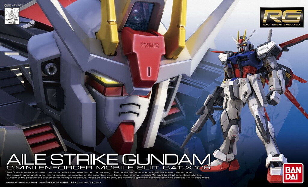 Gundam Aile Strike Gundam O.M.N.I.E.N.Forcer Mobile Suit GAT-X105 RG 03