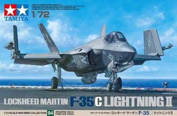 Tamiya 1/72 Lockheed Martin F-35C Lightning II War Bird Plastic Model Kit
