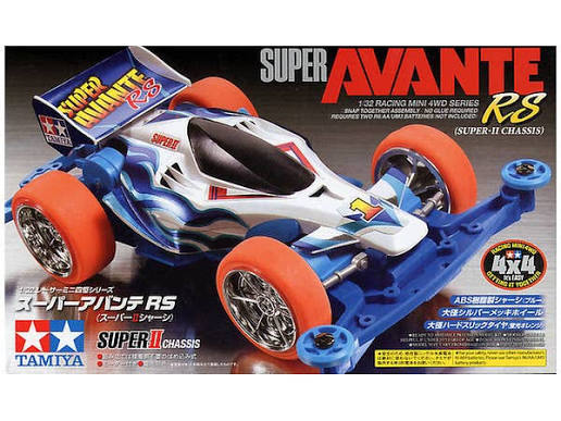 Tamiya Racer Chassis Mini 4WD Kit | JR Super Avante RS Super II | 1/32