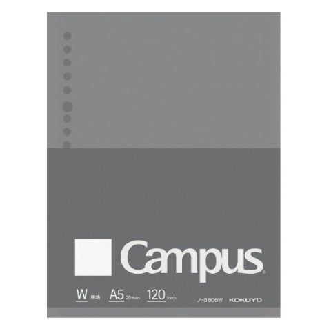Campus Loose Leaf Paper A5 Blank 120 Sheets