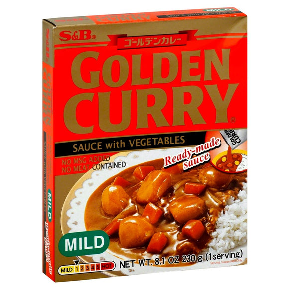 S&B Curry Golden Mild 8.1oz Sauce with Vegetable