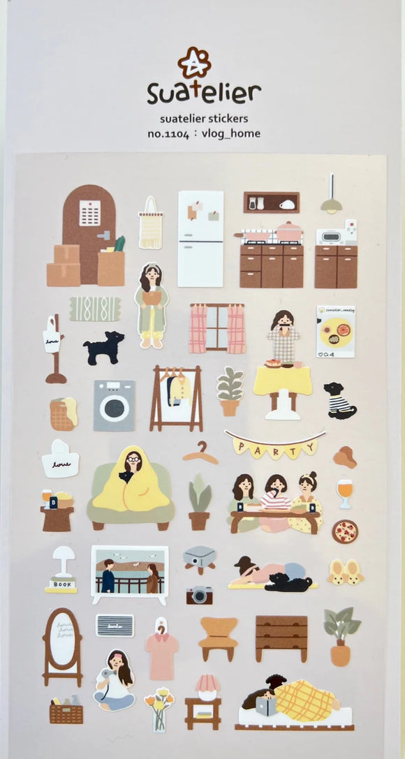 Suatelier Vlog Home Stickers