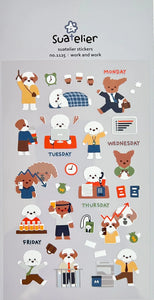 Suatelier Work Dog Stickers
