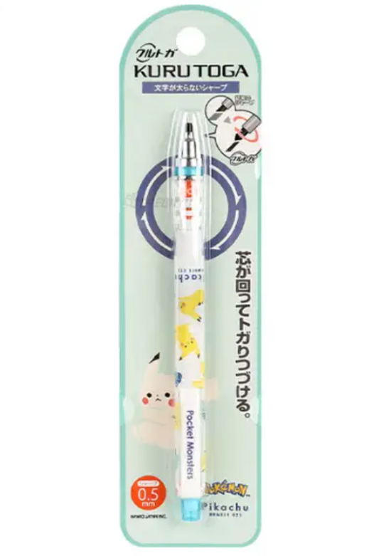 Kurutoga Mechanical Pencil 0.5mm Pokemon Blue