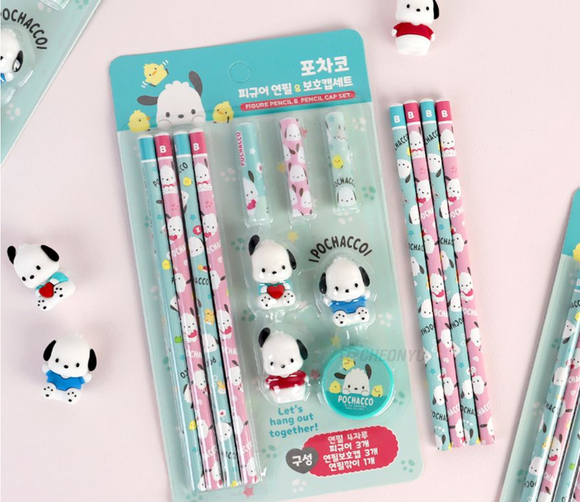 Sanrio Pochacco Figure Pencil set (set of 1)