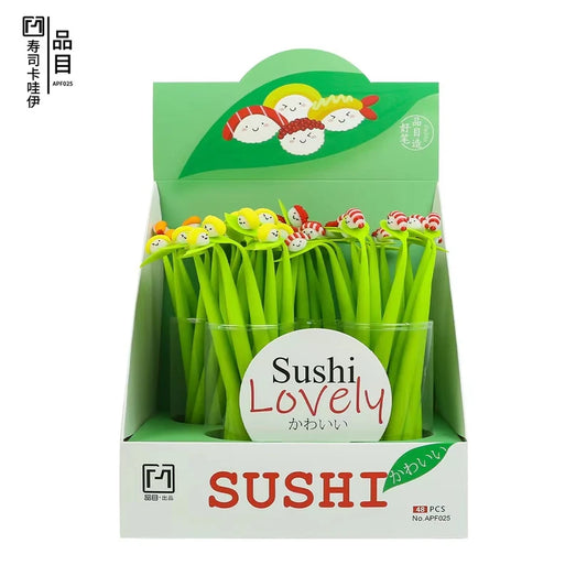 Wiggle Gel Pen - Sushi on Leaf