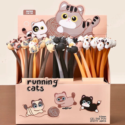 Wiggle Gel Pen Running Cat