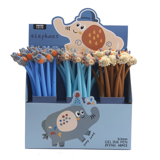 Wiggle Gel Pen Elephant