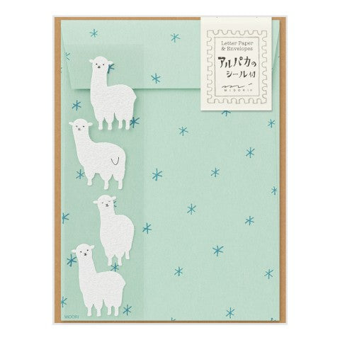 Letter Set with Stickers 367 Alpaca B