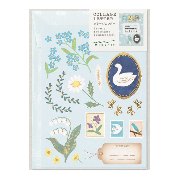 Letter Set with Stickers 921 Collage Bird
