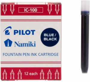 Pilot Namiki Fountain Pen Refill IC100 Blue black 12 Pcs Pack