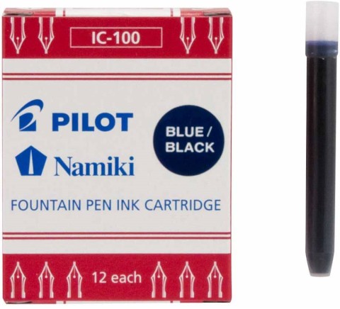 Pilot Namiki Fountain Pen Refill IC100 Blue black 12 Pcs Pack