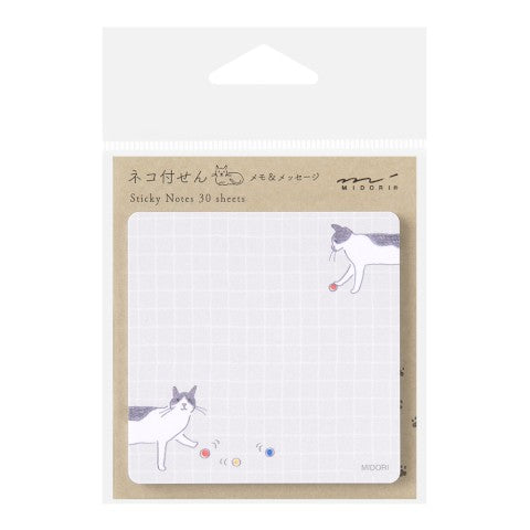 Sticky Notes Ball and Cat