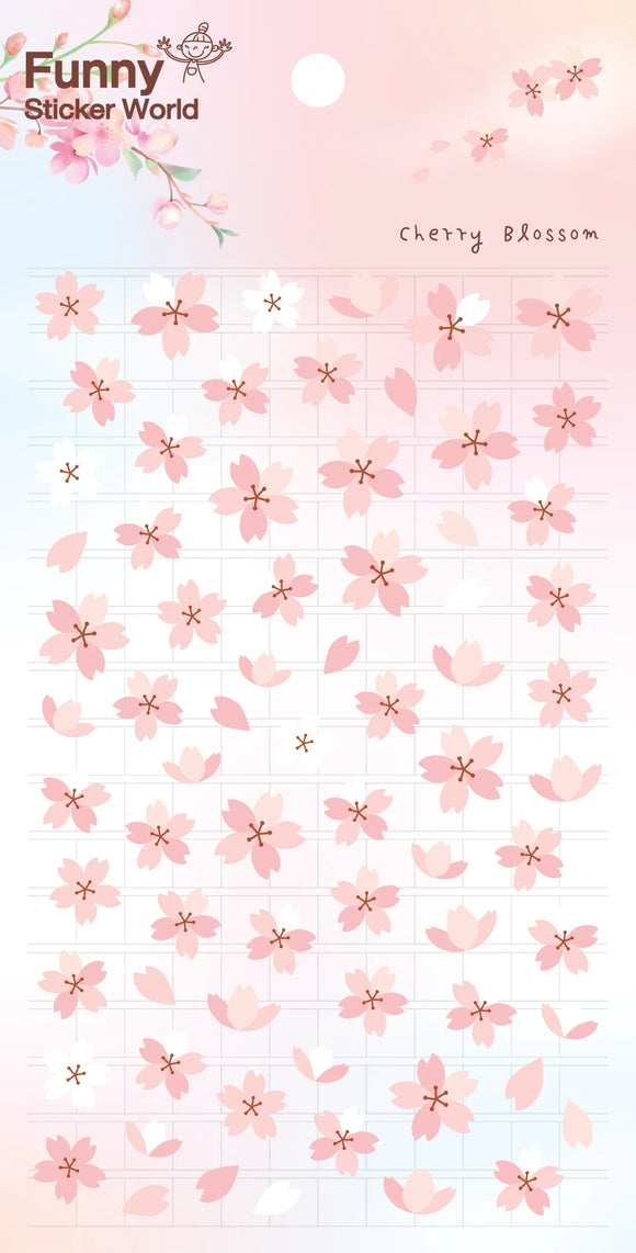 Funny Sticker World Cherry Blossom Stickers