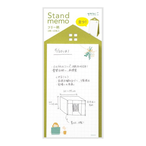 Stand Memo Pad Vertical Type Free