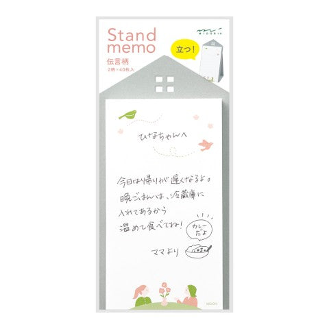 Stand Memo Pad Vertical Type Message