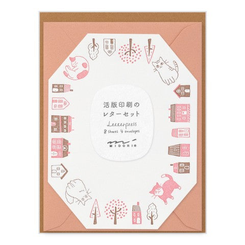 Letter Set 493 Letterpress Die-Cut Cat