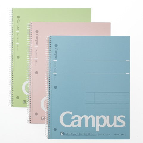 Campus Spiral Notebook College Ruled 80 Sheets