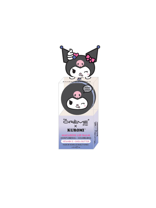 The Crème Shop | Sanrio Kuromi Macaron Lip Balm | Blueberry Smoothie
