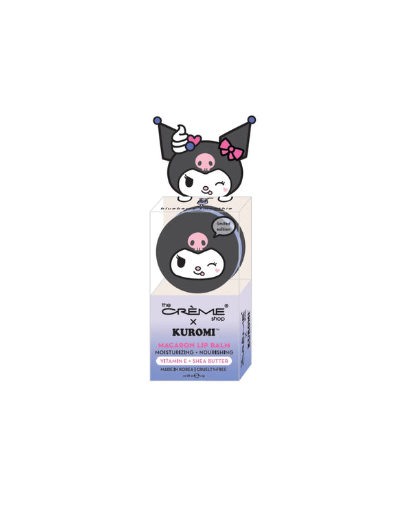 The Crème Shop | Sanrio Kuromi Macaron Lip Balm | Blueberry Smoothie