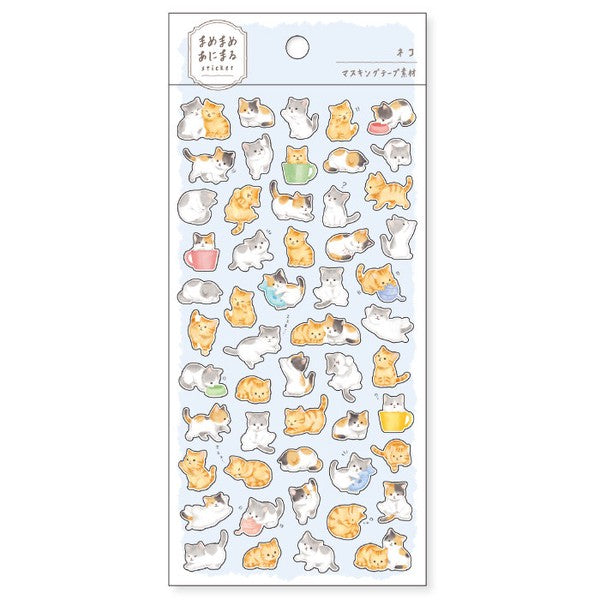 Mame Mame Animaru Sticker Cat