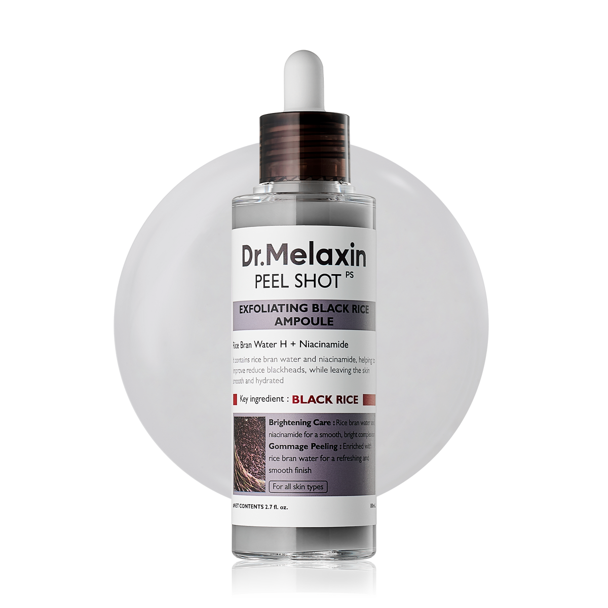 Dr.Melaxin Peel Shot Exfoliating Black Rice Ampoule 80ml
