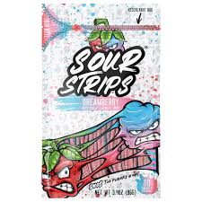 Actual Sour Candy Sour Strips Dreamberry