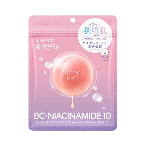 BCL Momo Puri Moist Barrier Serum Mask 7 Sheets