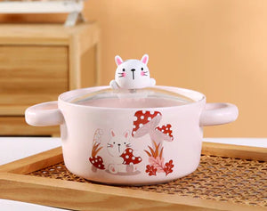 Cooking Pot with Lid Rabbit
