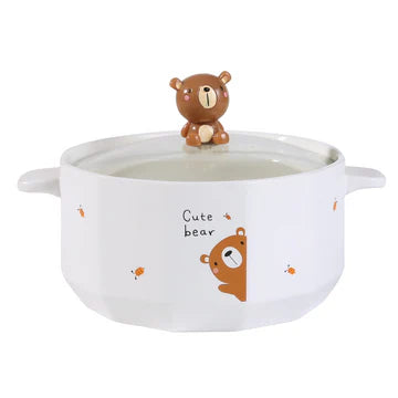 Cooking Pot with Lid Lovely Lovely Bear