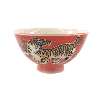 Rice Bowl Tiger Red