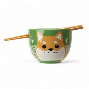 Bowl with Chopsticks Nagomi Shiba Inu