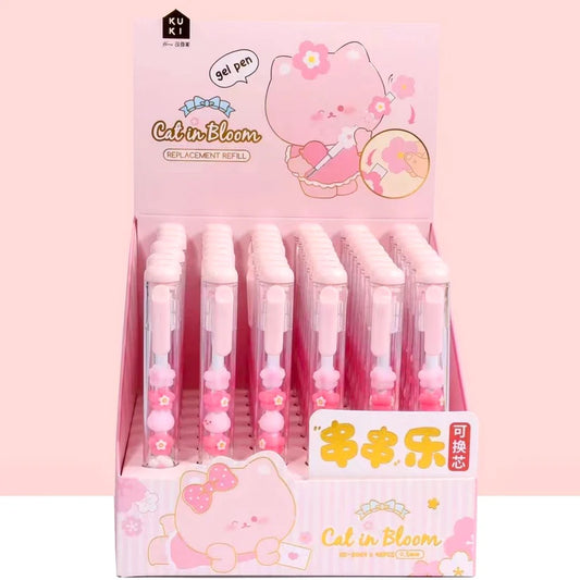 Cat in Bloom Gel Pen