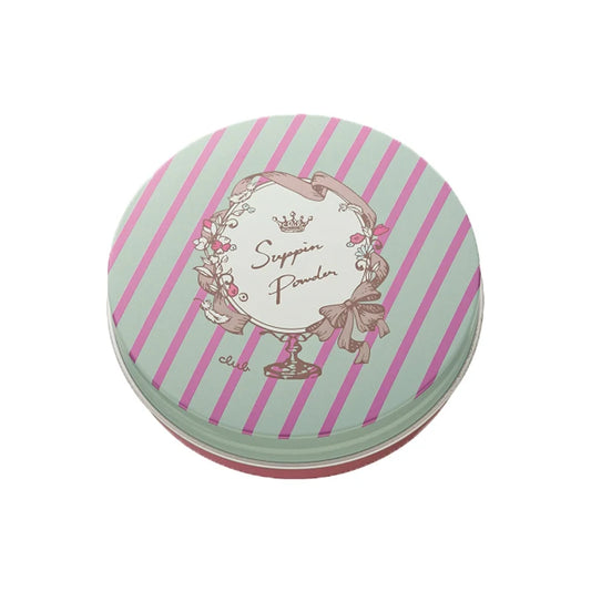 Club Suppin Pressed Powder Pastel Rose with Compact Mirror & Puff