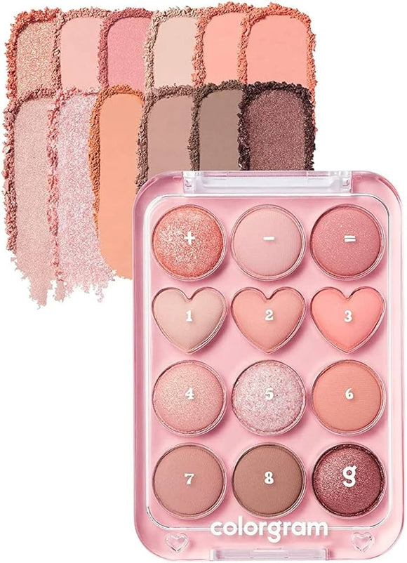 Colorgram Pin Point Eyeshadow Palette 01 | Peach + Coral