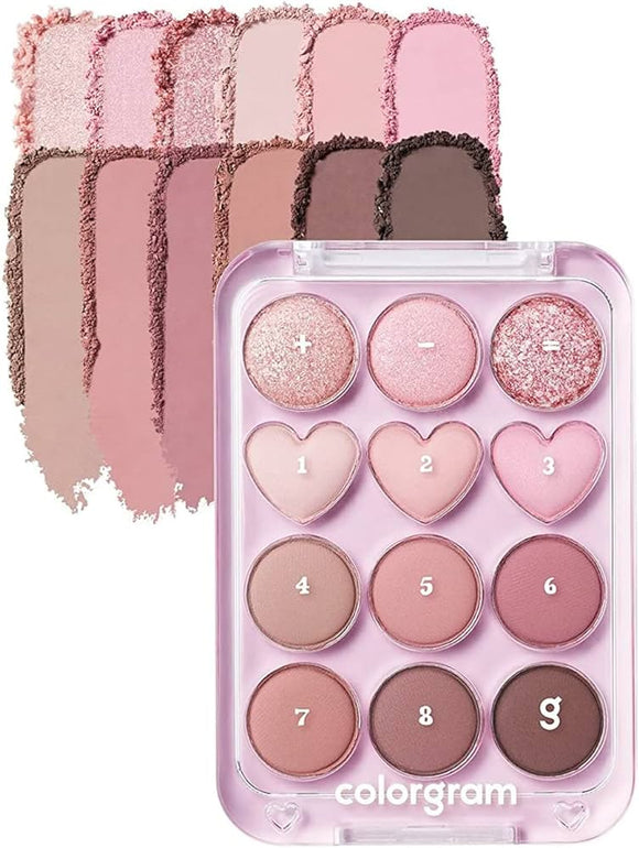 Colorgram Pin Point Eyeshadow Palette 02 | Pink+Mauve