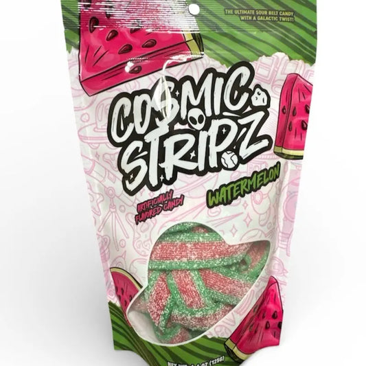 Cosmic Stripz Watermelon Sour Belt Candy