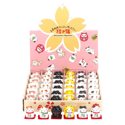 Lucky Cats Figurine 1"