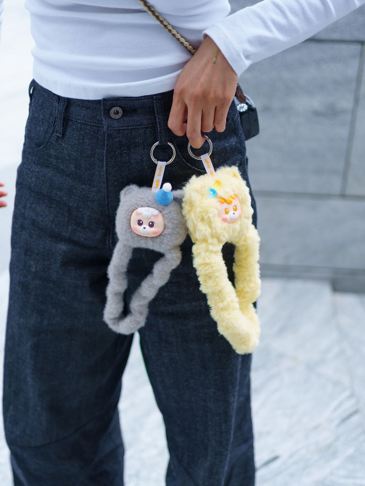 Tangle x HiddenWooo diudiu baby Mallow Bear Vinyl Plush Pendant - lifestyle-1