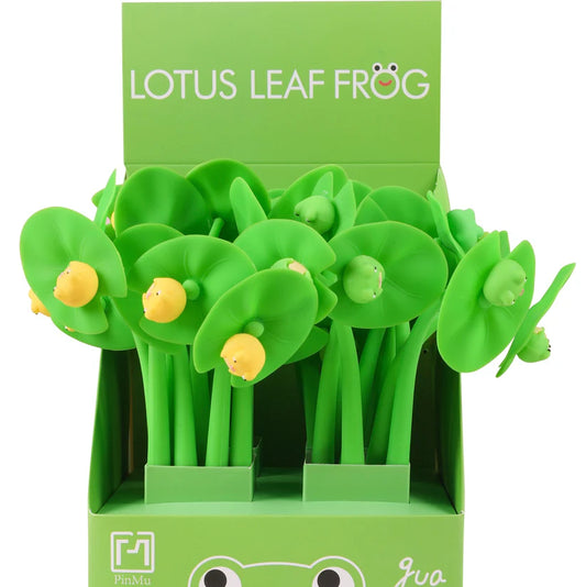 Wiggle Gel Pen - Frog on Lily Pad