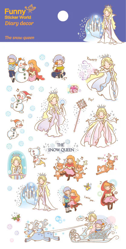 Funny Sticker World The Snow Queen
