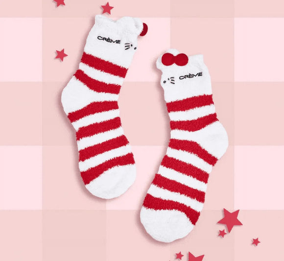 TCS SANRIO Hello Kitty Infused Cozy Socks Sole Soft