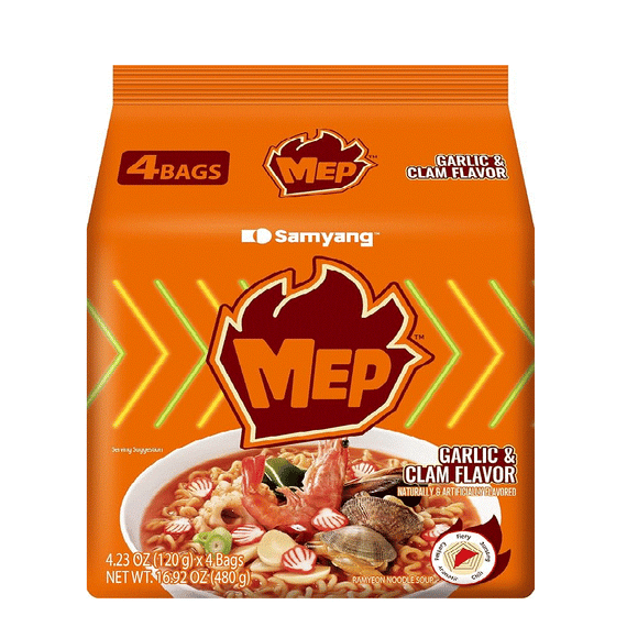 Samyang MEP Garlic & Clam Flavor Ramen 4p
