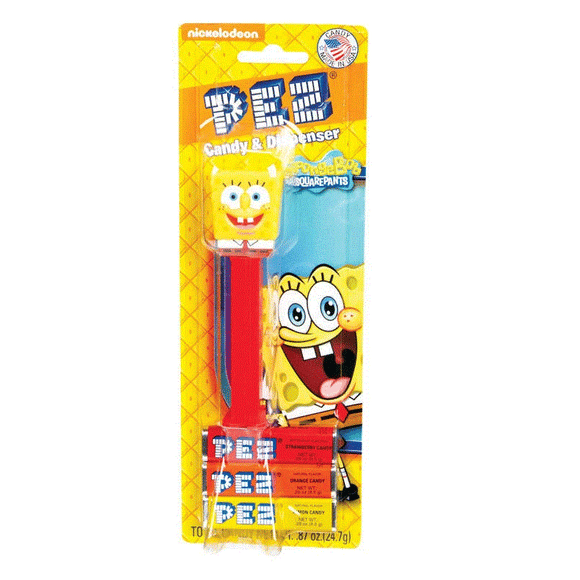 Pez Sponge Bob Blister Pack