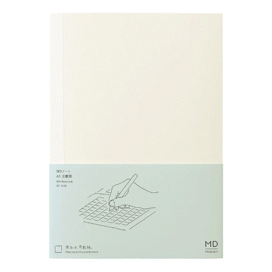 Midori Notebook | A5 | Grid B | White