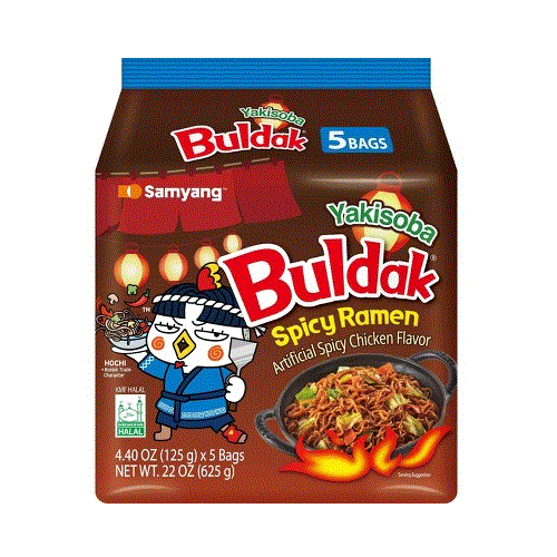 Samyang Yakisoba Chicken Flavor Buldak Ramen 5p