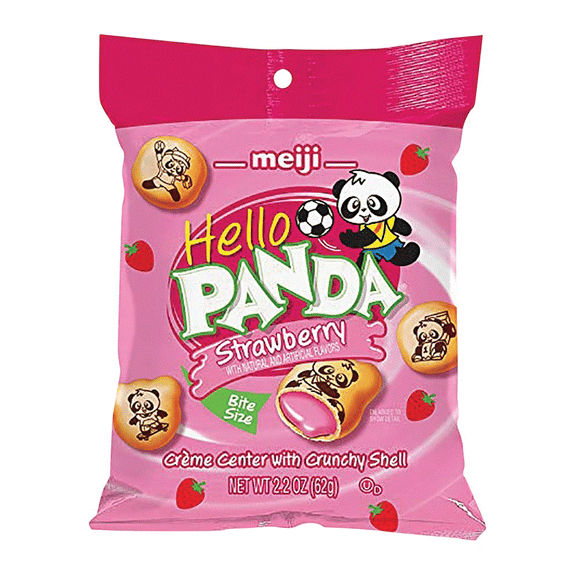 Meiji Hello Panda Chocolate 2oz Bag Strawberry