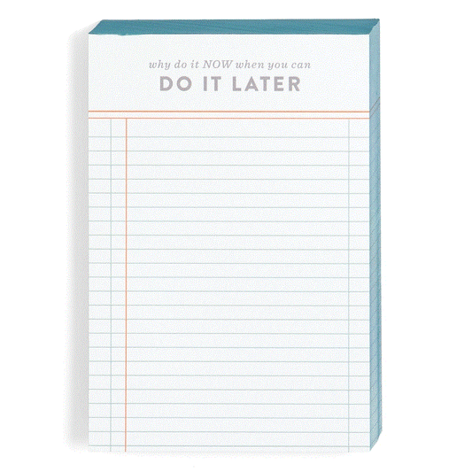 Studio Calico Stationary | Note Pad | Do It Later | 4 x 6
