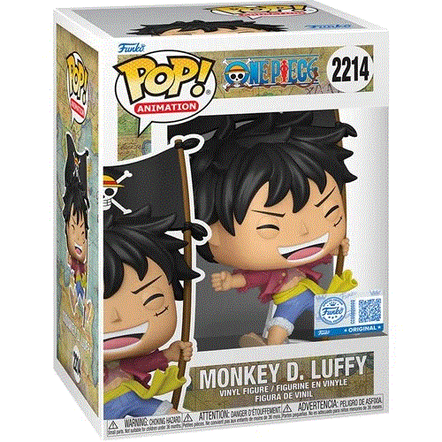 Funko Pop! Anime | One Piece | 2214 Monkey D. Luffy with Flag